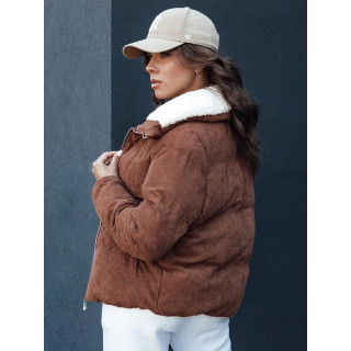 Ženska rjava jakna iz samleta TY4360