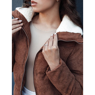 Ženska rjava jakna iz samleta TY4360