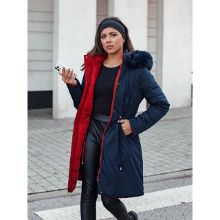 Ženska mornarsko modra dvostranska jakna TY4590