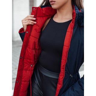 Ženska mornarsko modra dvostranska jakna TY4590