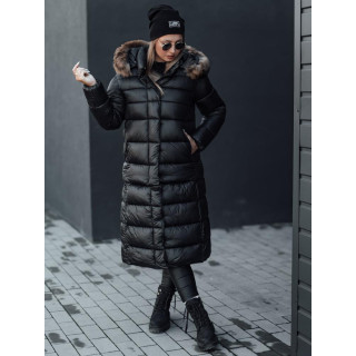 Ženska črna jakna z dvema dolžinama TY4100