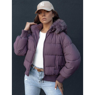 Ženska kratka vijolična zimska jakna TY4431
