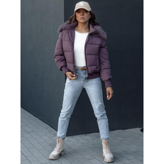 Ženska kratka vijolična zimska jakna TY4431