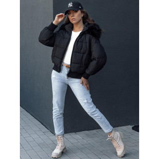 Kratka črna ženska jakna TY4430