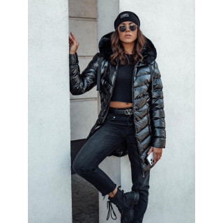 Ženska sijoča črna jakna TY4584