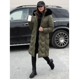 Dolga zelena ženska jakna TY4776