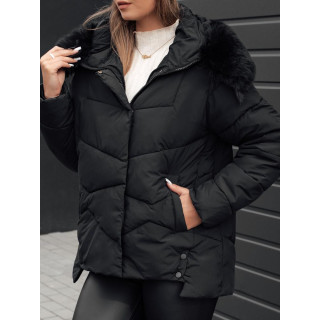 Ženska zimska jakna črne barve TY4672