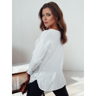 Ženska bela oversized bluza RY2670