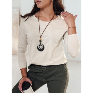 Ženska bež majica z obeskom RY2680