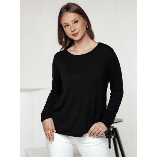 Ženska črna majica s kratkimi rokavi z obeskom RY2674