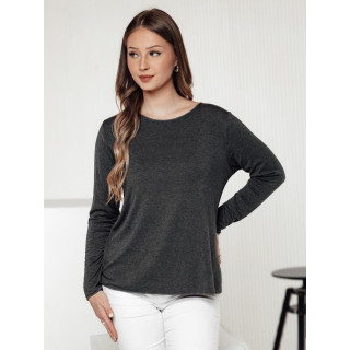 Temno siva ženska majica z obeskom RY2675