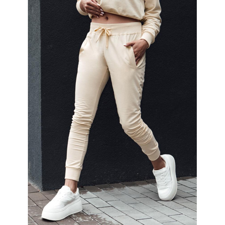 Ženske krem športne hlače UY2142