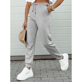 Sive ženske trenirke s prešitimi UY2187