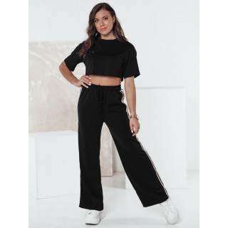 Ohlapne ženske trenirke črne barve UY2291