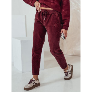 Ženske bordo hlače iz samleta UY2287
