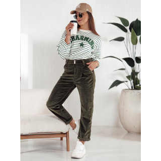 Ženske temno zelene hlače iz samleta UY2231