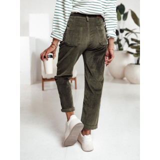 Ženske temno zelene hlače iz samleta UY2231