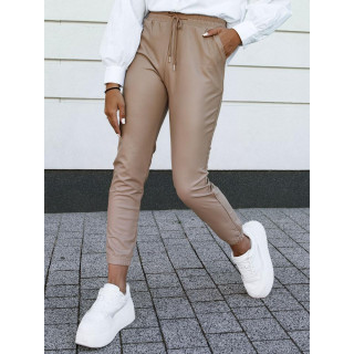 Ženske bež povoščene hlače UY2152