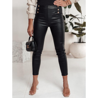 Ženske povoščene hlače z visokim pasom UY2198