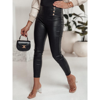 Ženske povoščene hlače z visokim pasom UY2198