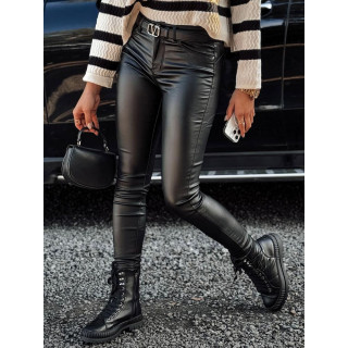 Ženske črne povoščene hlače UY2194