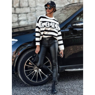 Ženske črne povoščene hlače UY2194