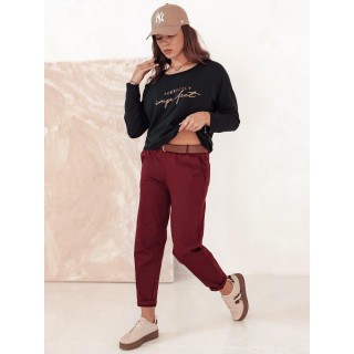 Ženske bordo hlače chinos UY2256