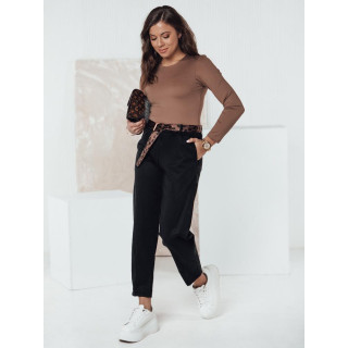 Ženski črni chinos hlače UY2260