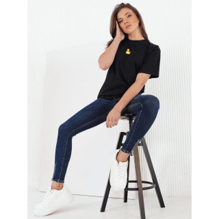 Ženske temno modre kavbojke z zadrgo UY1959