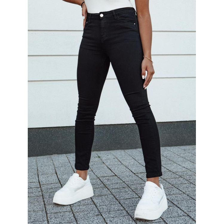 Ženske črne ozke kavbojke UY2156