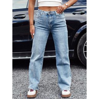 Svetlo modre široke ženske kavbojke UY2227