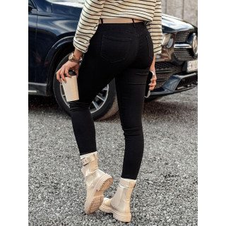 Črne ženske push up kavbojke UY2208