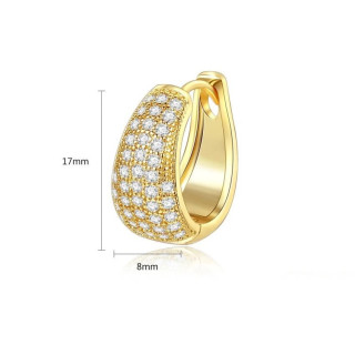 Pozlačeni uhani s cirkonom