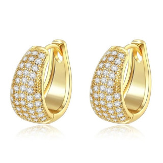 Pozlačeni uhani s cirkonom