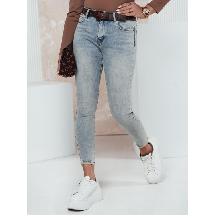 Svetlo modre ženske push up kavbojke UY2309