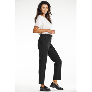 Temno bež elegantne ženske hlače