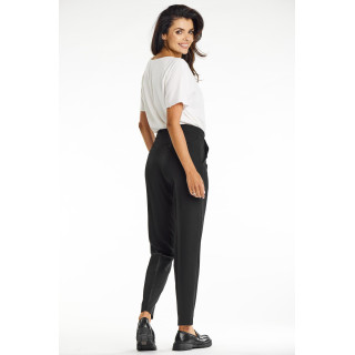 Temno bež elegantne ženske hlače