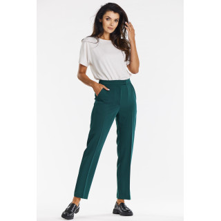 Temno bež elegantne ženske hlače