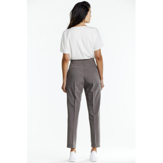 Temno bež elegantne ženske hlače