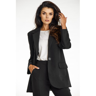 Ohlapna ženska temno bež jakna