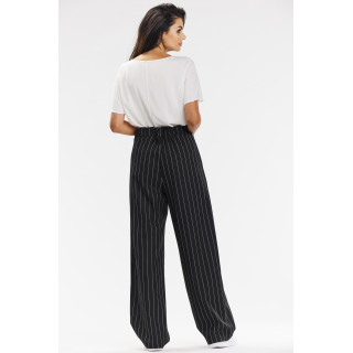 Ženske sive črtaste hlače