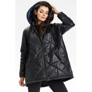 Ženska ohlapna mornarsko modra jakna