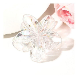 Dekorativna sponka za lase v beli barvi