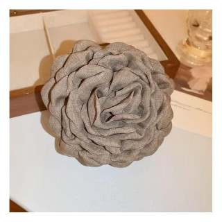 Rjava sponka za lase v obliki vrtnice