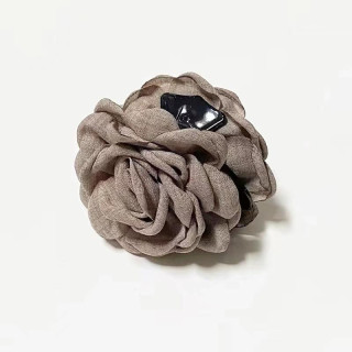 Rjava sponka za lase v obliki vrtnice