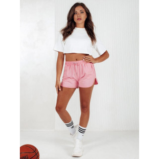 Rožnate ženske kratke hlače trenirka SY0411