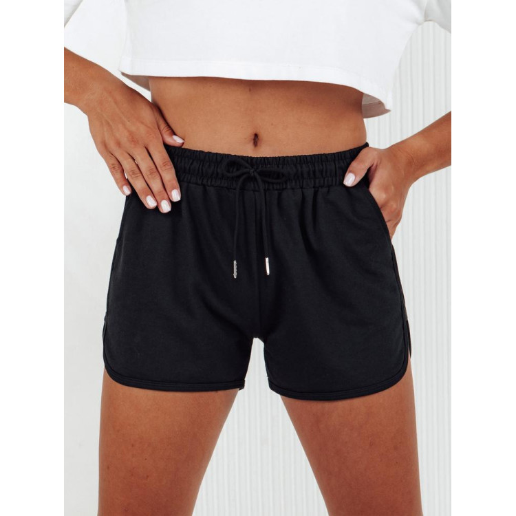 Ženske kratke hlače trenirka črne barve SY0414