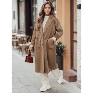 Bež ženski oversized plašč NY0694
