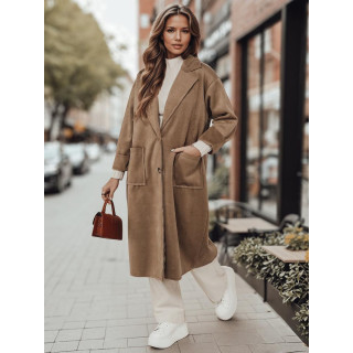 Bež ženski oversized plašč NY0694