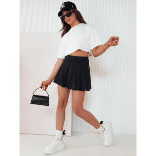 Žensko črno mini krilo s kratkimi hlačami CY0454